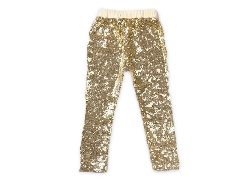 SALE Girl's Gold Sequin Pants