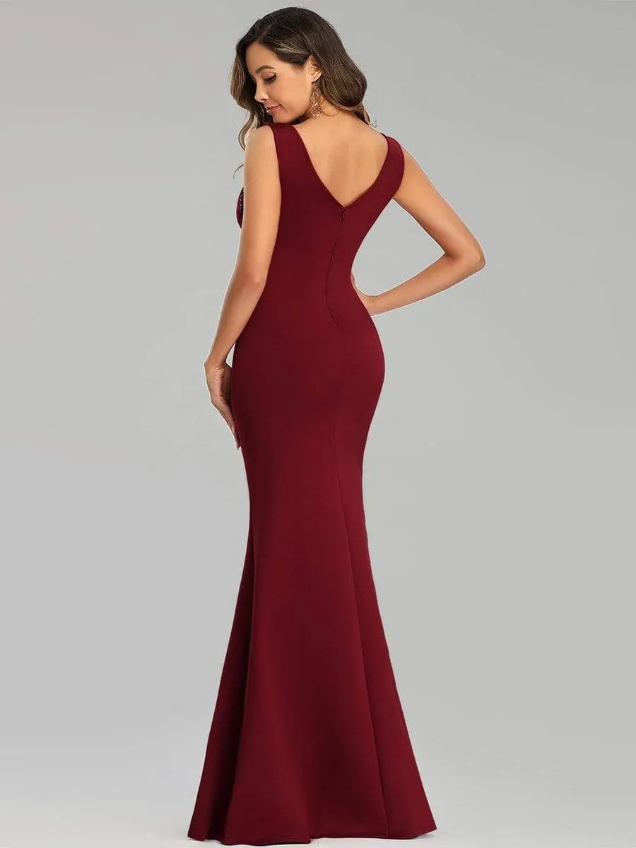 Sexy Sleeveless Long Mermaid Evening Dresses