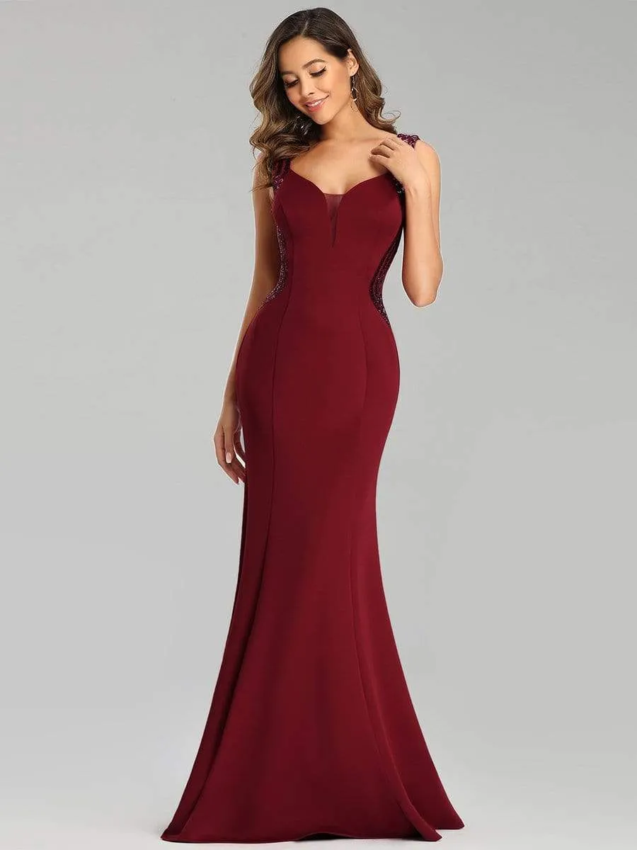 Sexy Sleeveless Long Mermaid Evening Dresses