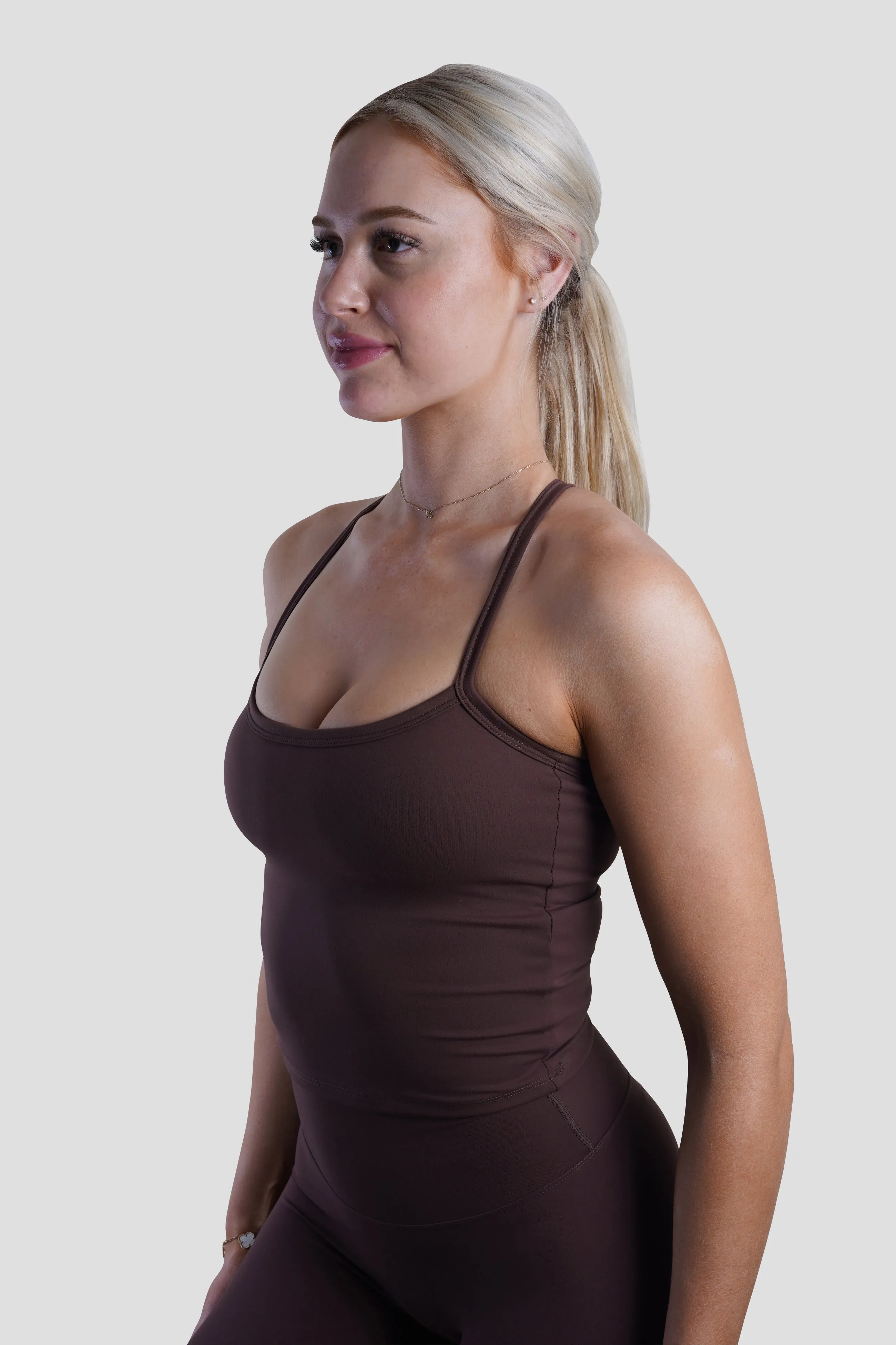SLEEK TANK TOP - ESPRESSO