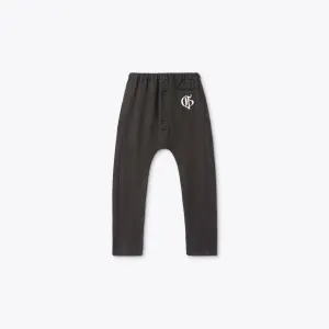 SLIM HAREM PANTS WITH LOGO