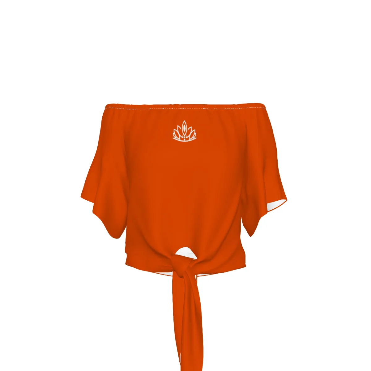 STILE CAPO QUEENS ORANGE Off-Shoulder Blouse