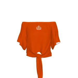 STILE CAPO QUEENS ORANGE Off-Shoulder Blouse