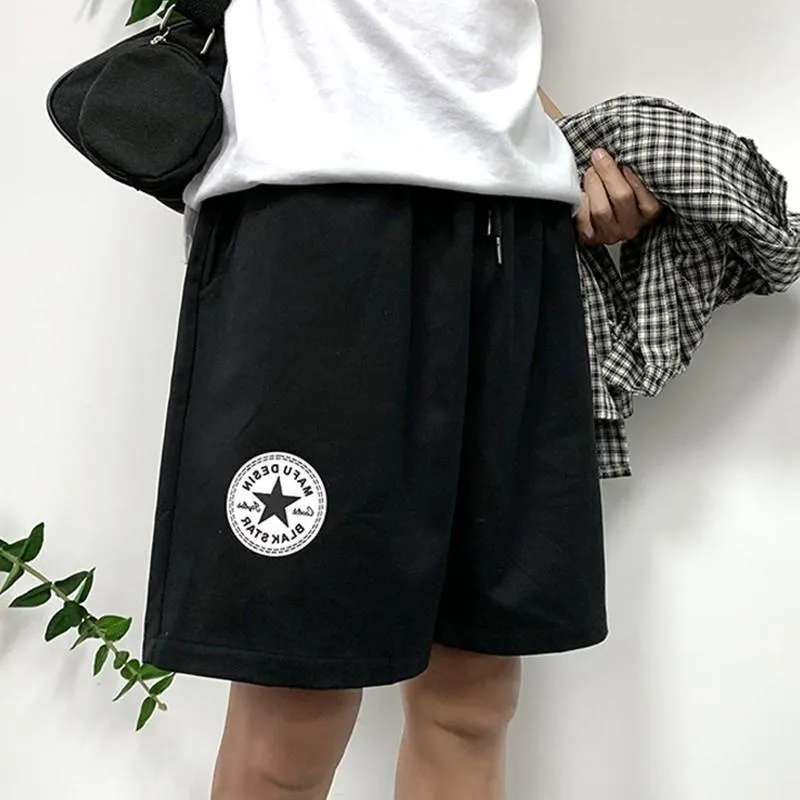 Summer Hong Kong Casual Shorts Men Korean Trendy Label Loose Cargo knee length Shorts
