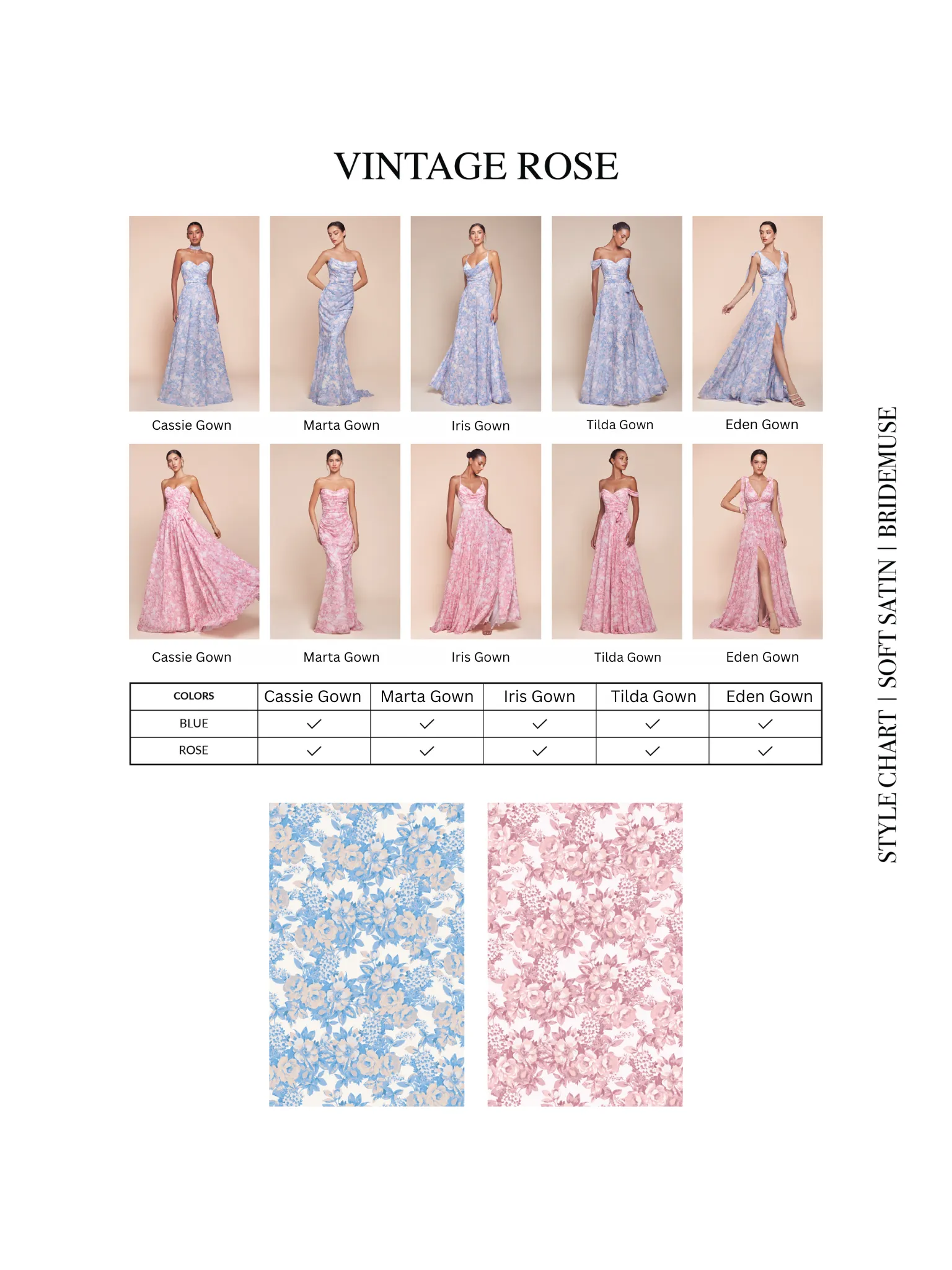 TILDA GOWN - ROSE - OFF THE SHOULDER FLORAL PRINTED A-LINE DRESS
