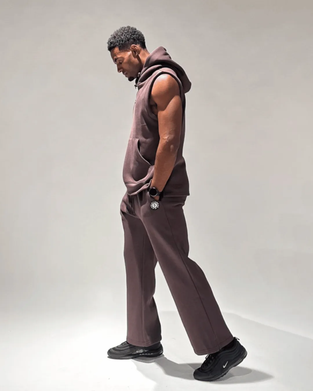 [ULTRALUX] Straight-leg Pants - Espresso