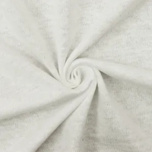 Wind Ivory Solid Stretch Jersey Knit Fabric