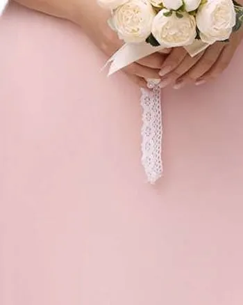 Women's Off Shoulder Ruffle Thigh Slit Bridesmaid Dresses | Pink